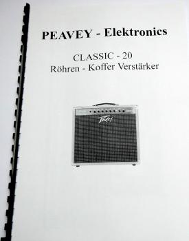 Peavey-Cassic-20 / Koffer-Röhrenverstärker / technische Unterlage